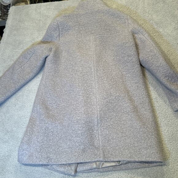 Kenneth Cole Womens Peacoat Size XL Gray Boucle Wool Fencer Collar - Picture 12 of 13